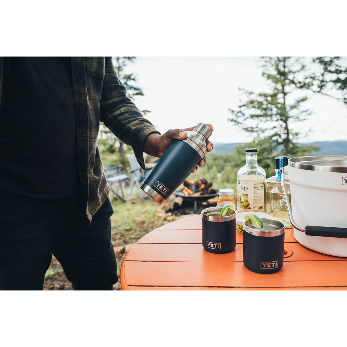 Yeti Rambler Cocktail Shaker Lid Lifestyle Image