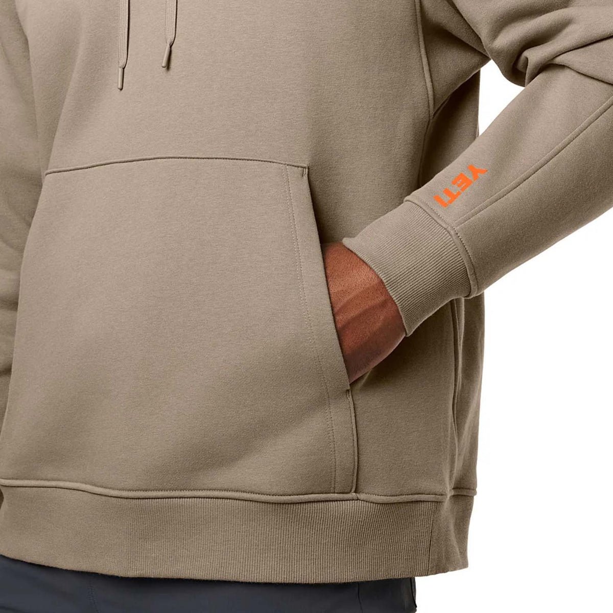 Pocket Image of the Yeti Wild Pullover Fleece Hoodie.