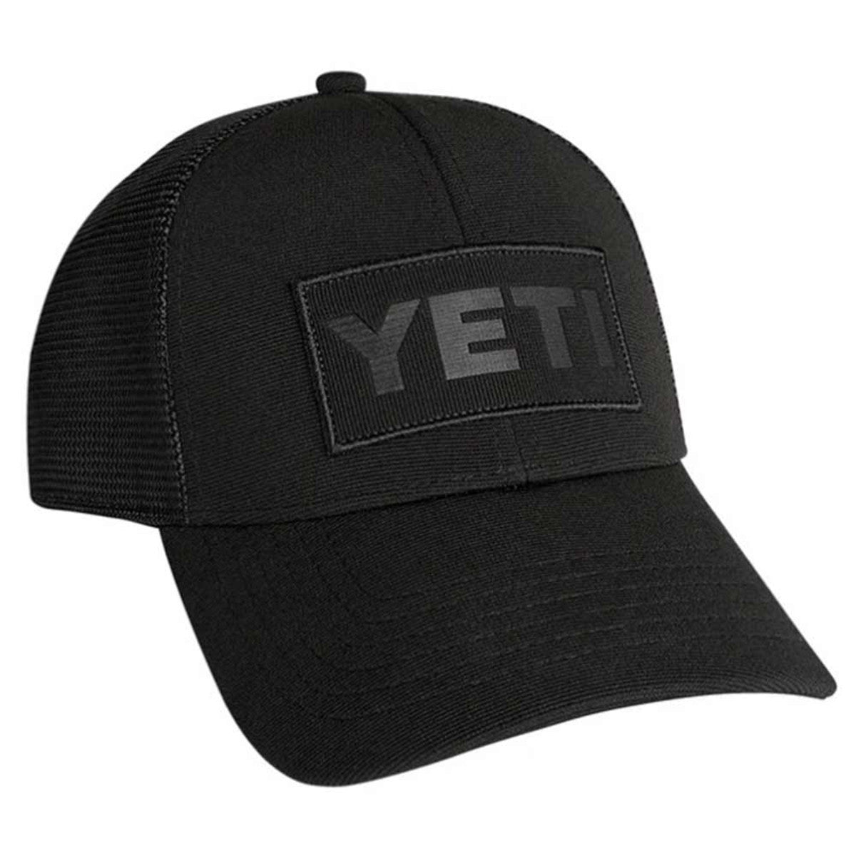 Yeti Patch Trucker Hat Image in Black