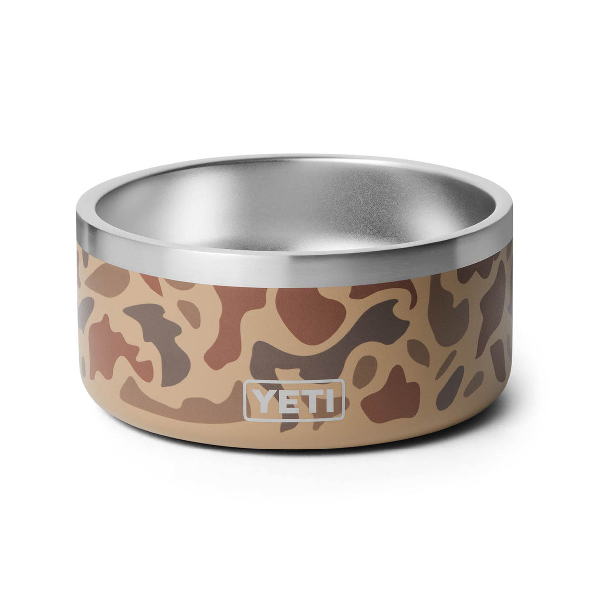 Yeti Boomer 4 Dog Bowl Bottom Front Image in Wetlands Camo