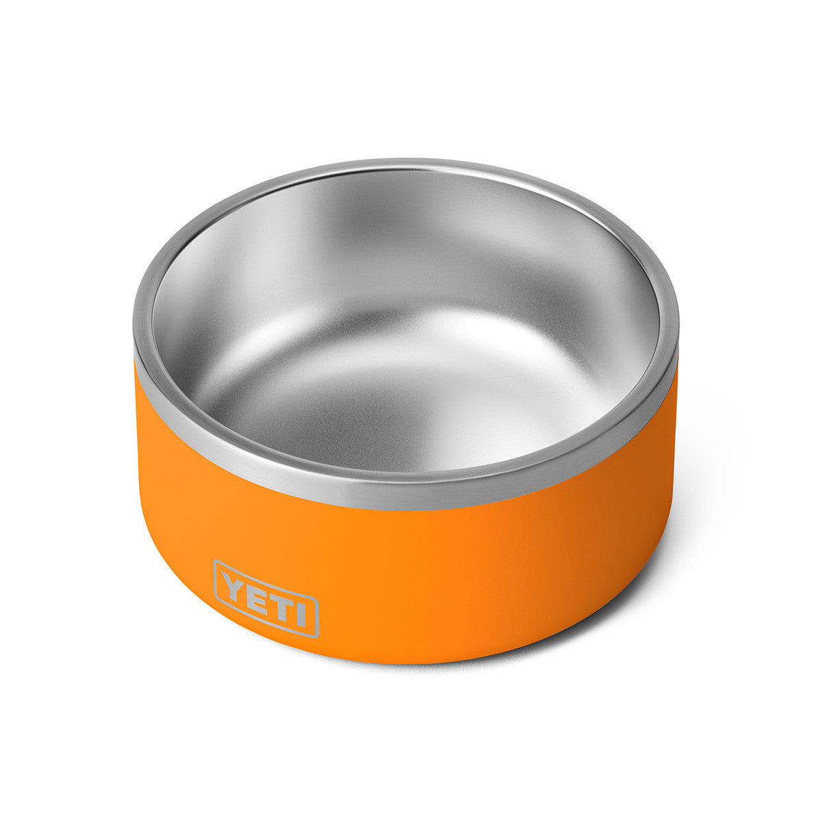 Yeti Boomer 8 Dog Bowl Inside View in King Crab Orange