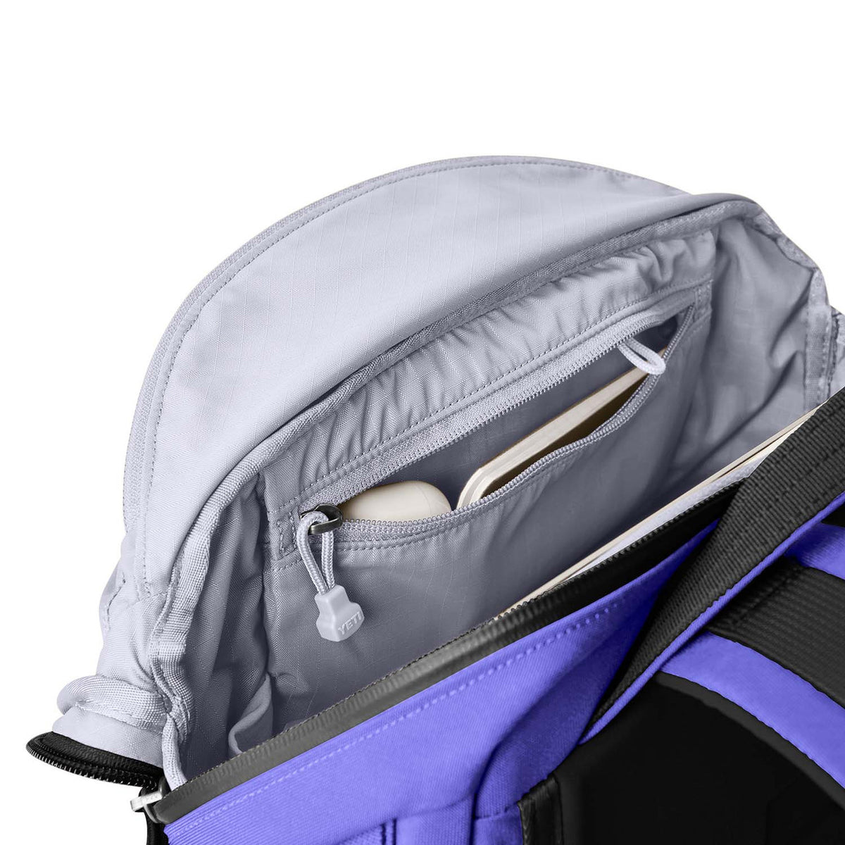 Yeti Crossroads 22L Backpack Zipper Image in Ultraviolet
