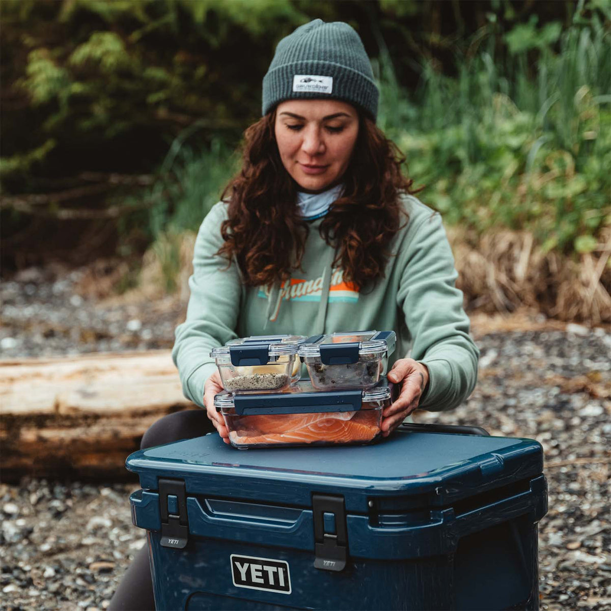 Lifestyle Stacked Image of the Yeti Food Storage Containers.