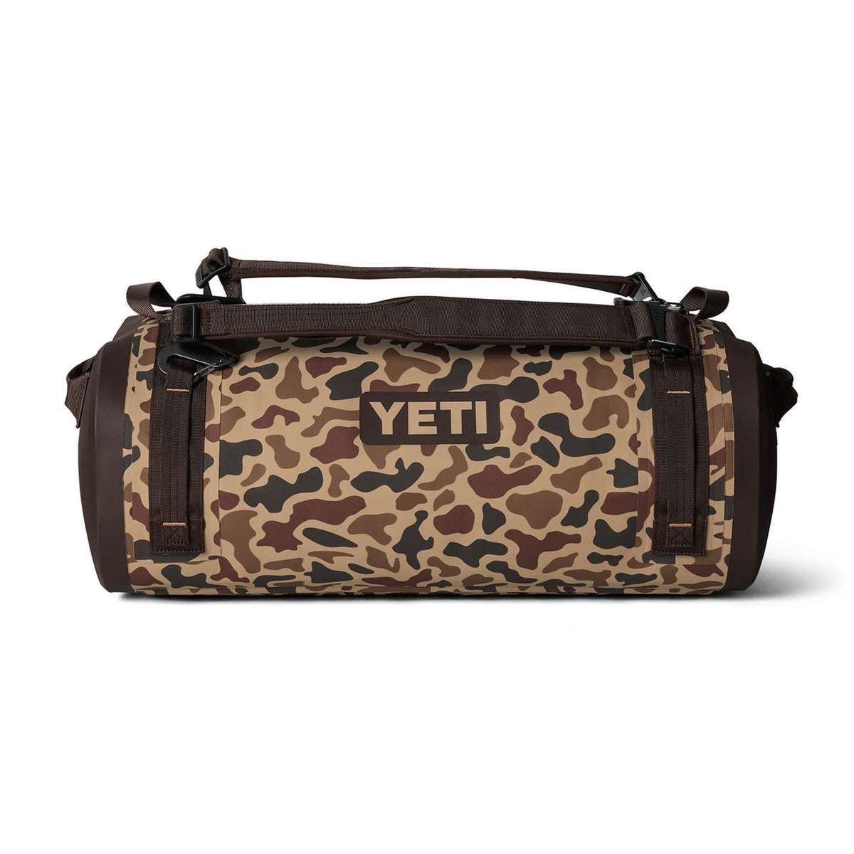 Yeti Panga 50L Waterproof Duffel Front Image in Wetlands Camo