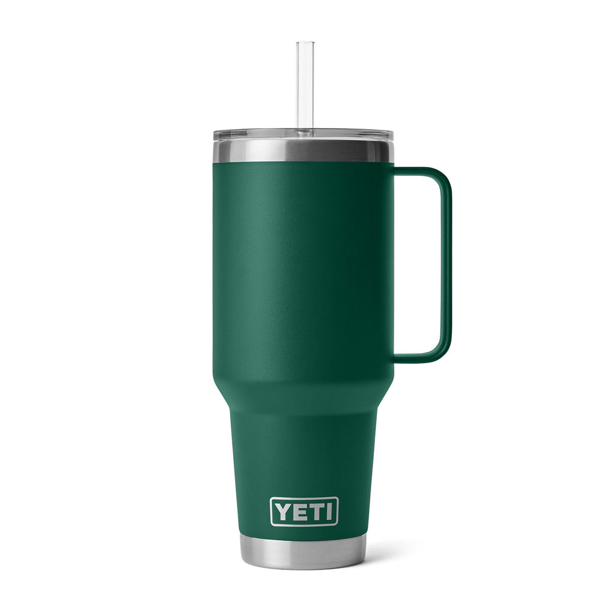 Yeti Rambler 42 oz. Straw Mug Image in Black Forest Green
