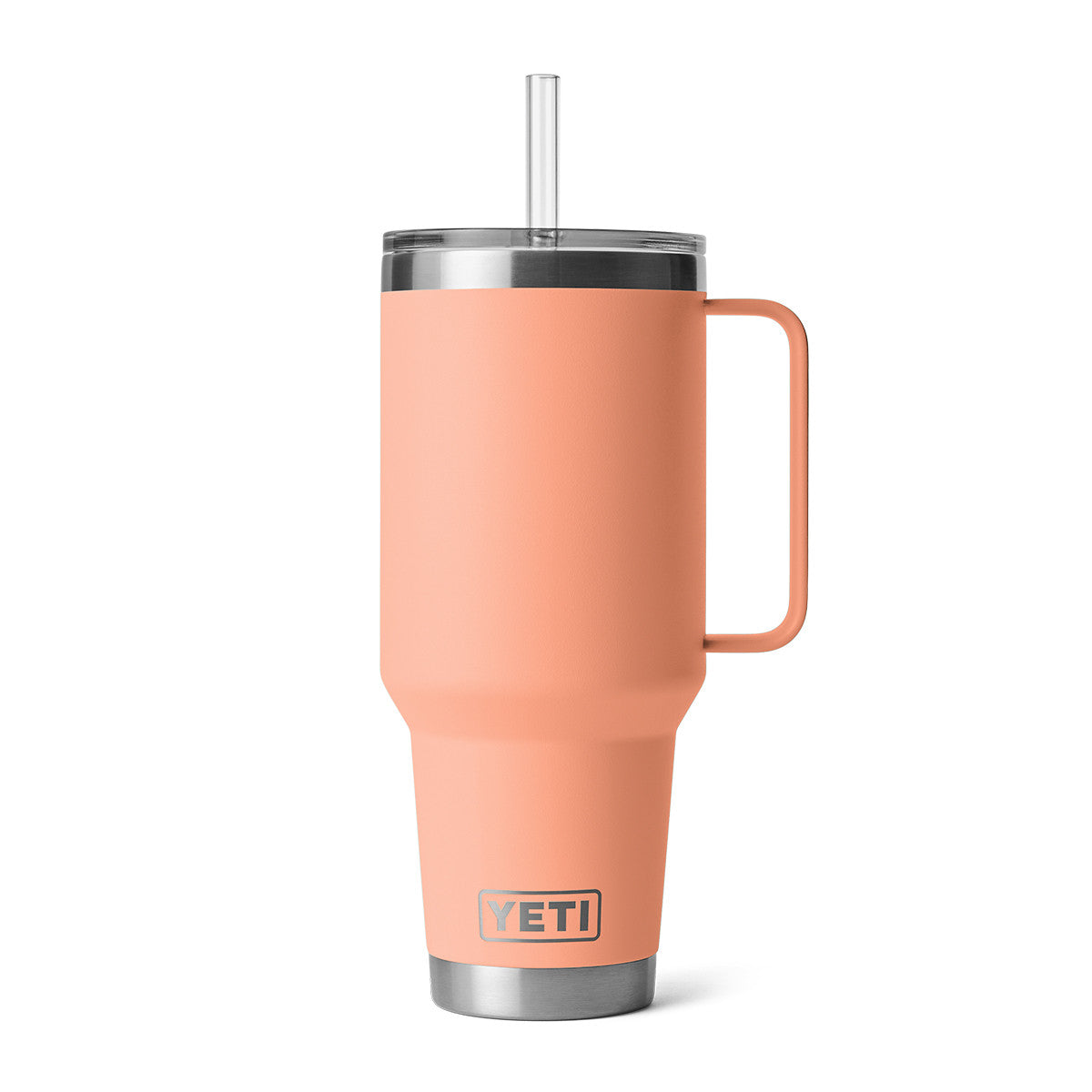 Yeti Rambler 42 oz. Straw Mug Image in Peach