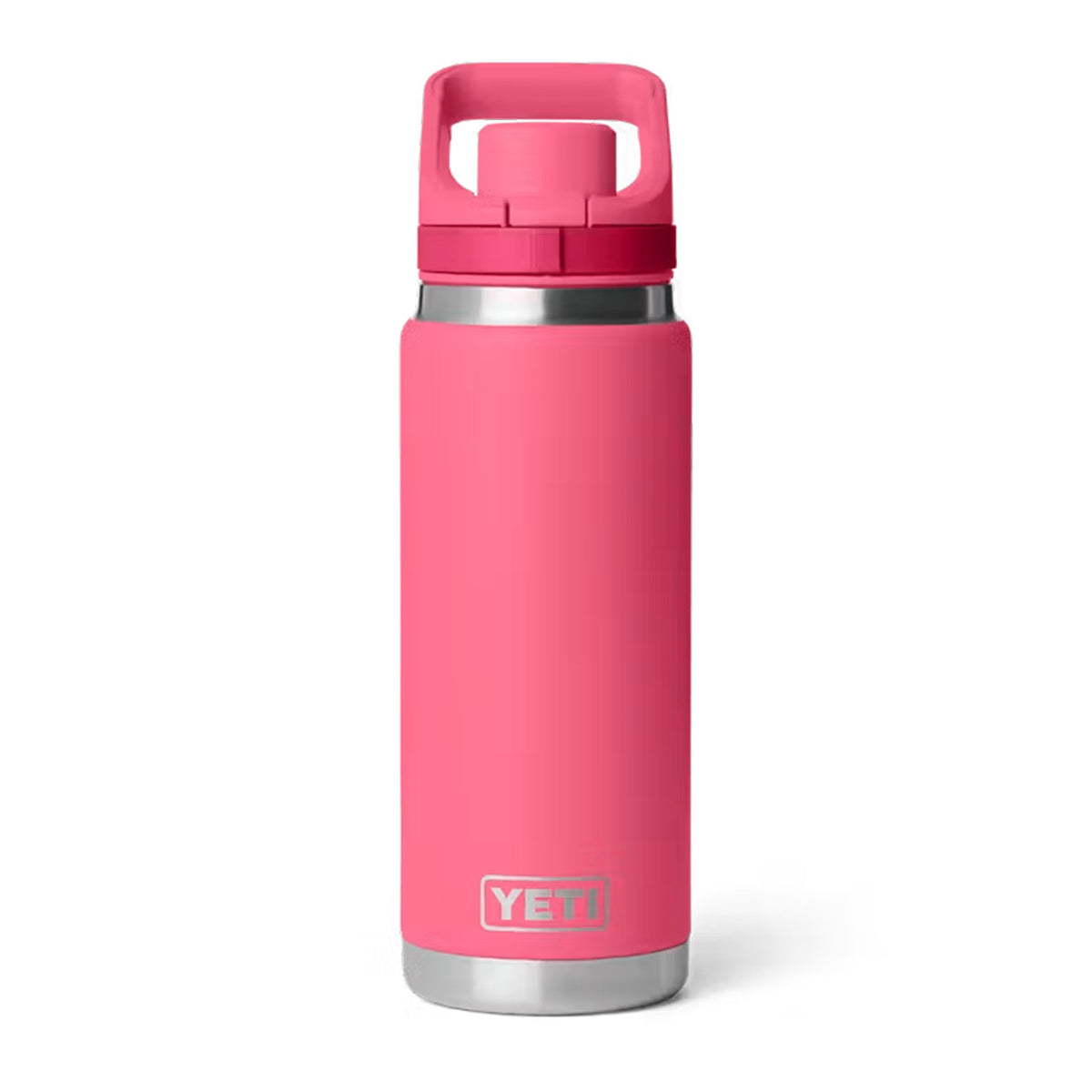 Image of the Yeti Rambler 26 oz. Water Bottle with Flip Chug Cap in Tropical Pink