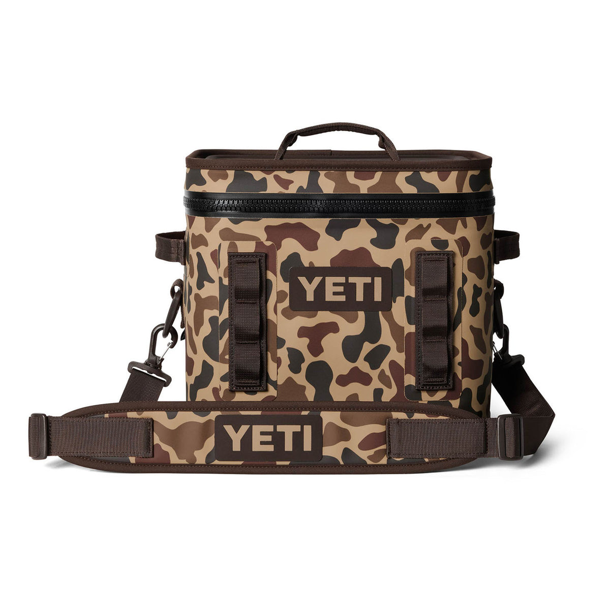 Yeti Hopper Flip 12 Soft Cooler Image in Wetlands Camo