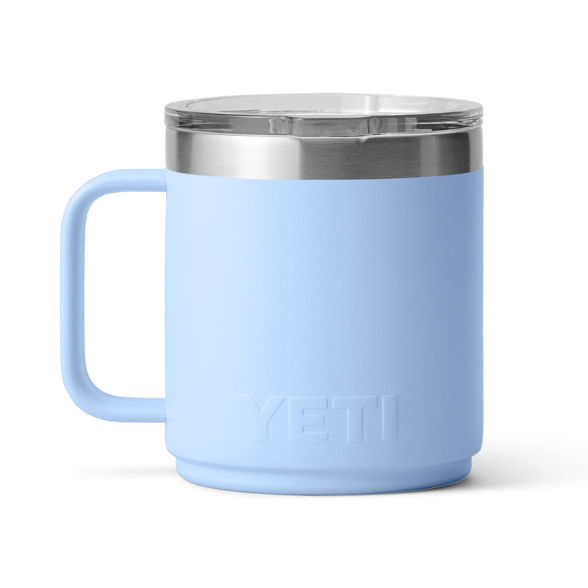 Yeti Rambler 10 oz. Stackable Mug Back Image in Big Sky Blue
