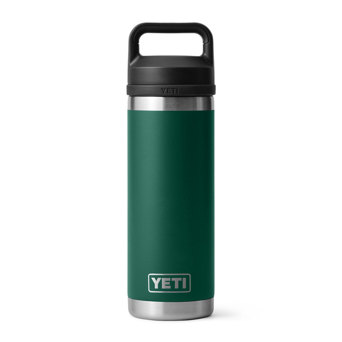 Yeti Rambler 18 oz. Water Bottle with Chug Cap Image in Black Forest Green