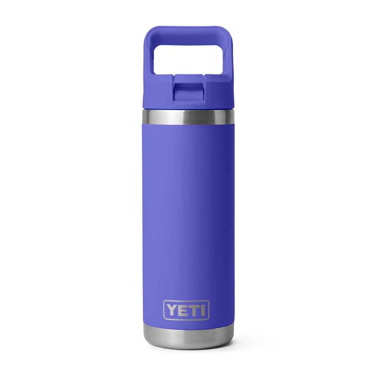 Rambler 18 oz. Water Bottle with Color-Matched Straw Cap Image in Ultraviolet