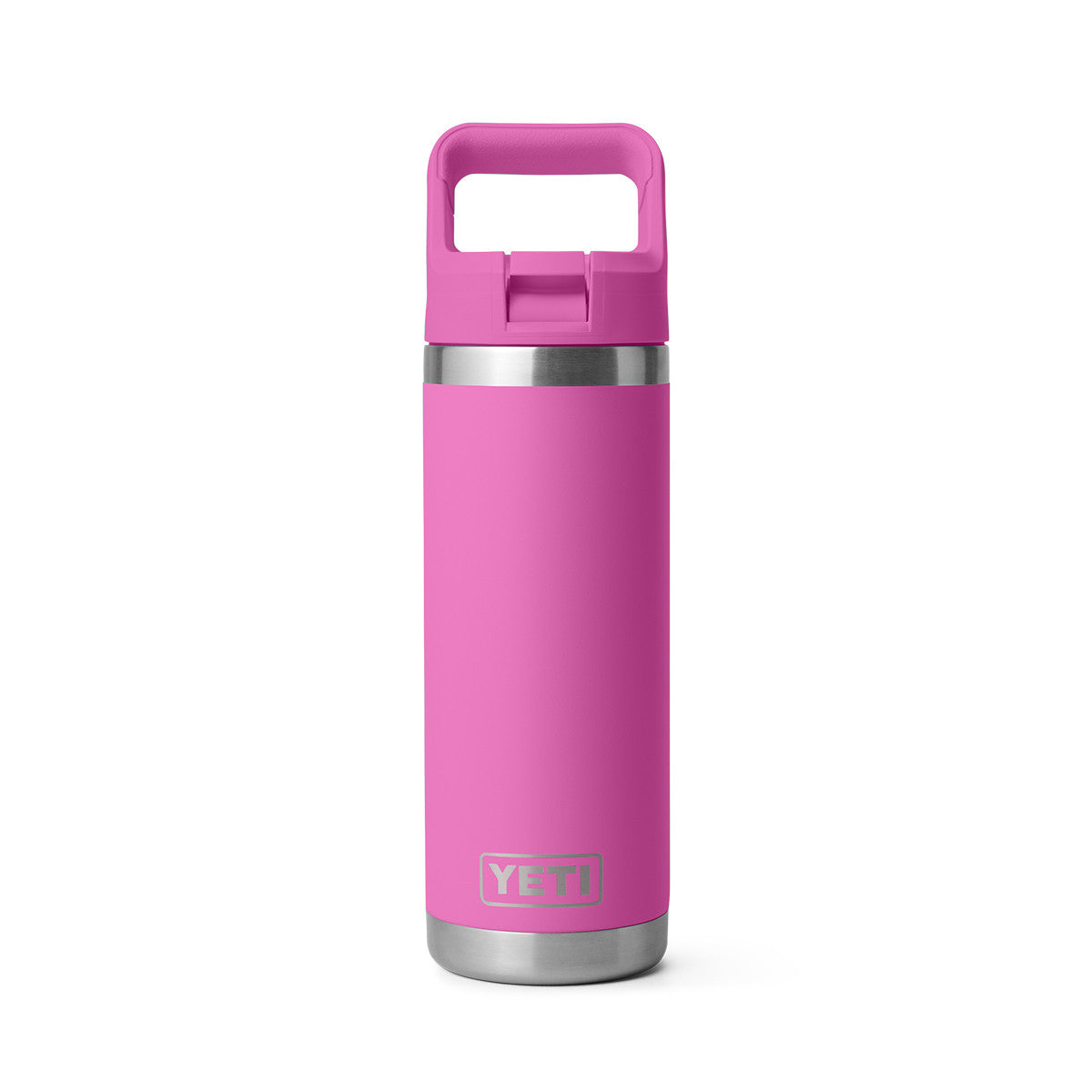 Rambler 18 oz. Water Bottle with Color-Matched Straw Cap Image in Wildflower Fuchsia