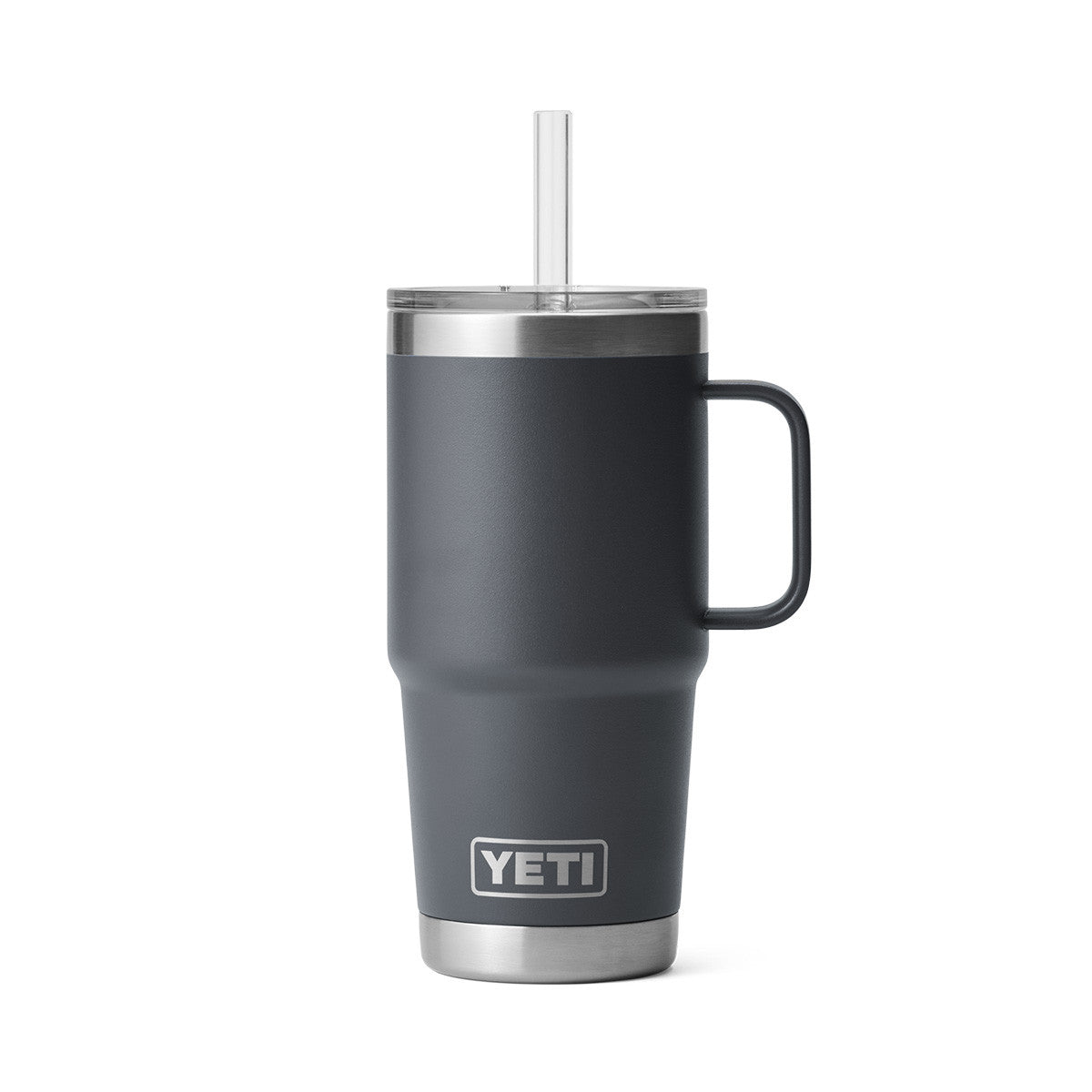 Yeti Rambler 25 oz. Mug with Straw Lid Image in Charcoal