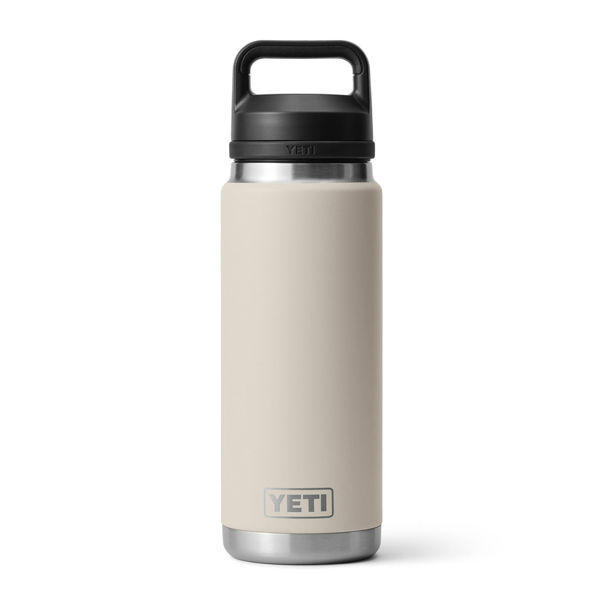 Yeti Rambler 26 oz. Water Bottle with Chug Cap Top Image in Cape Taupe