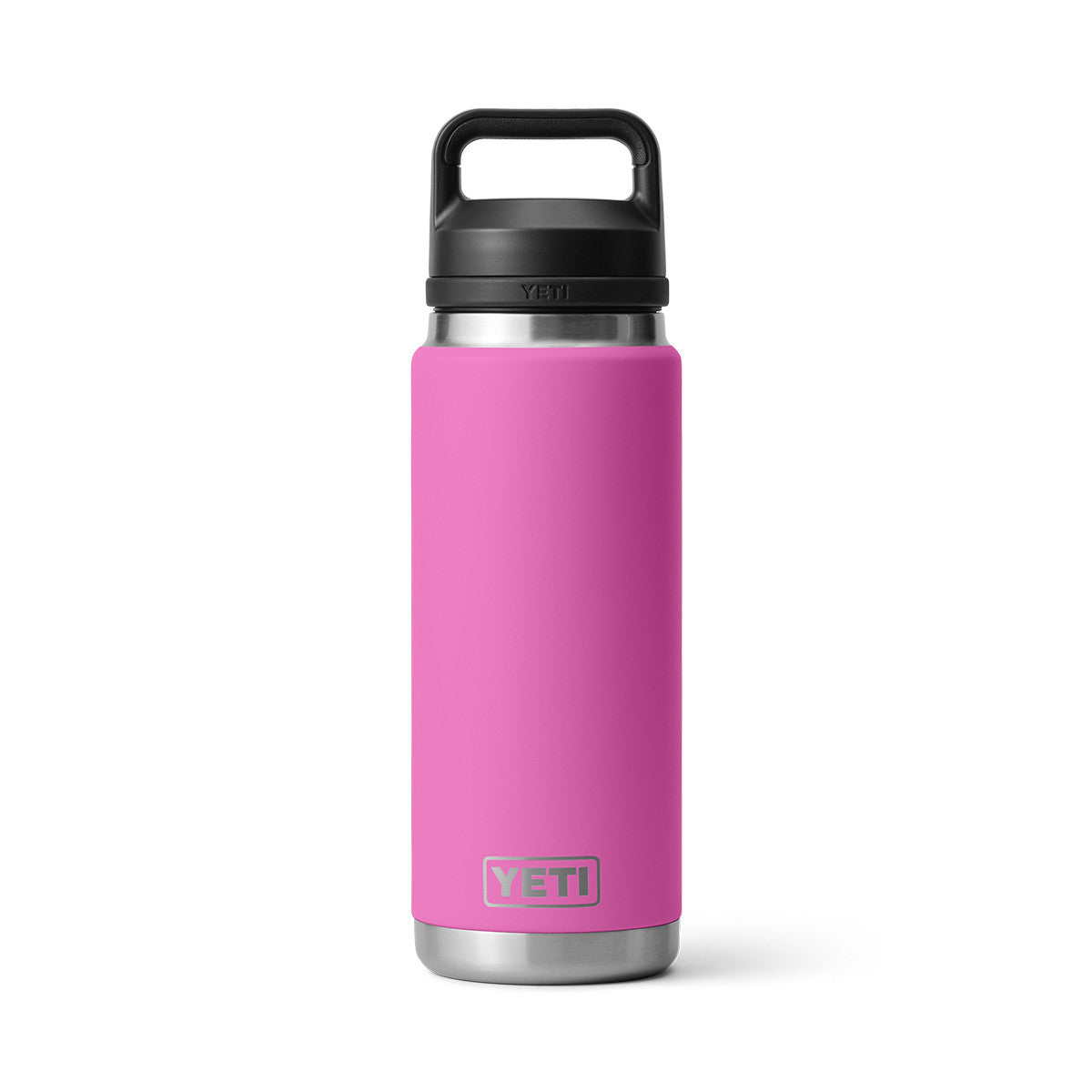 Yeti Rambler 26 oz. Water Bottle with Chug Cap Top Image in Wildflower Fuchsia