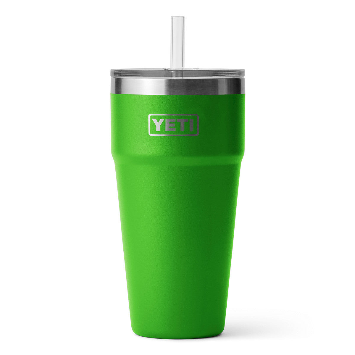 Yeti Rambler 26 oz. Stackable Cup with Straw Lid Image in Canopy Green