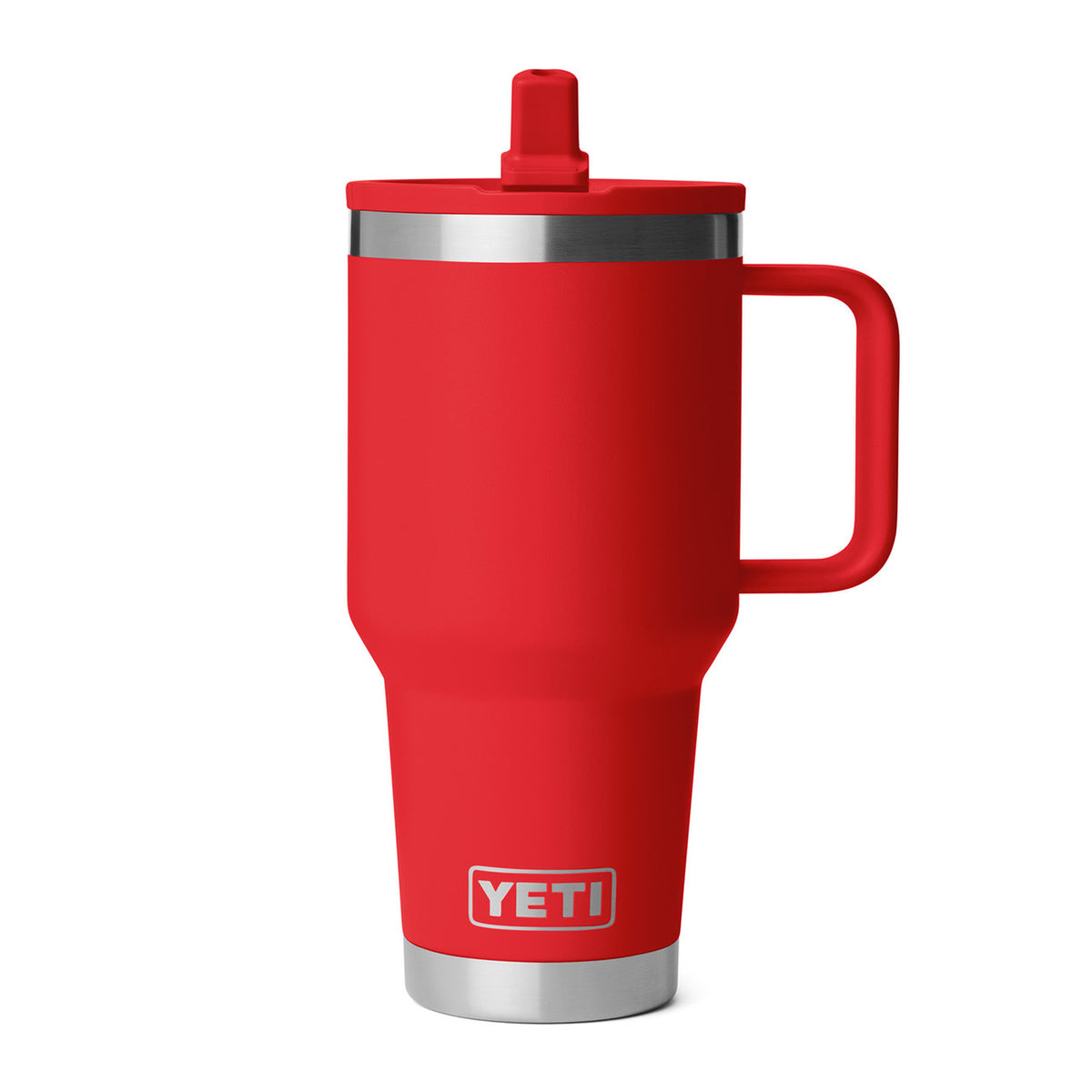 Image of the Yeti Rambler 30 oz. Travel Straw Mug with Color-Matched Straw Lid in Rescue Red