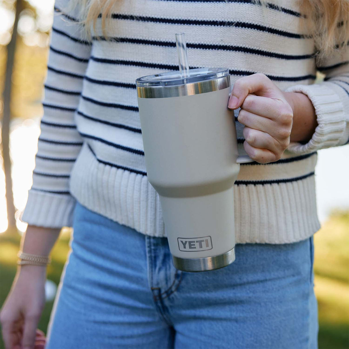 Yeti Rambler 35 oz. Mug with Straw Lid Lifestyle Image