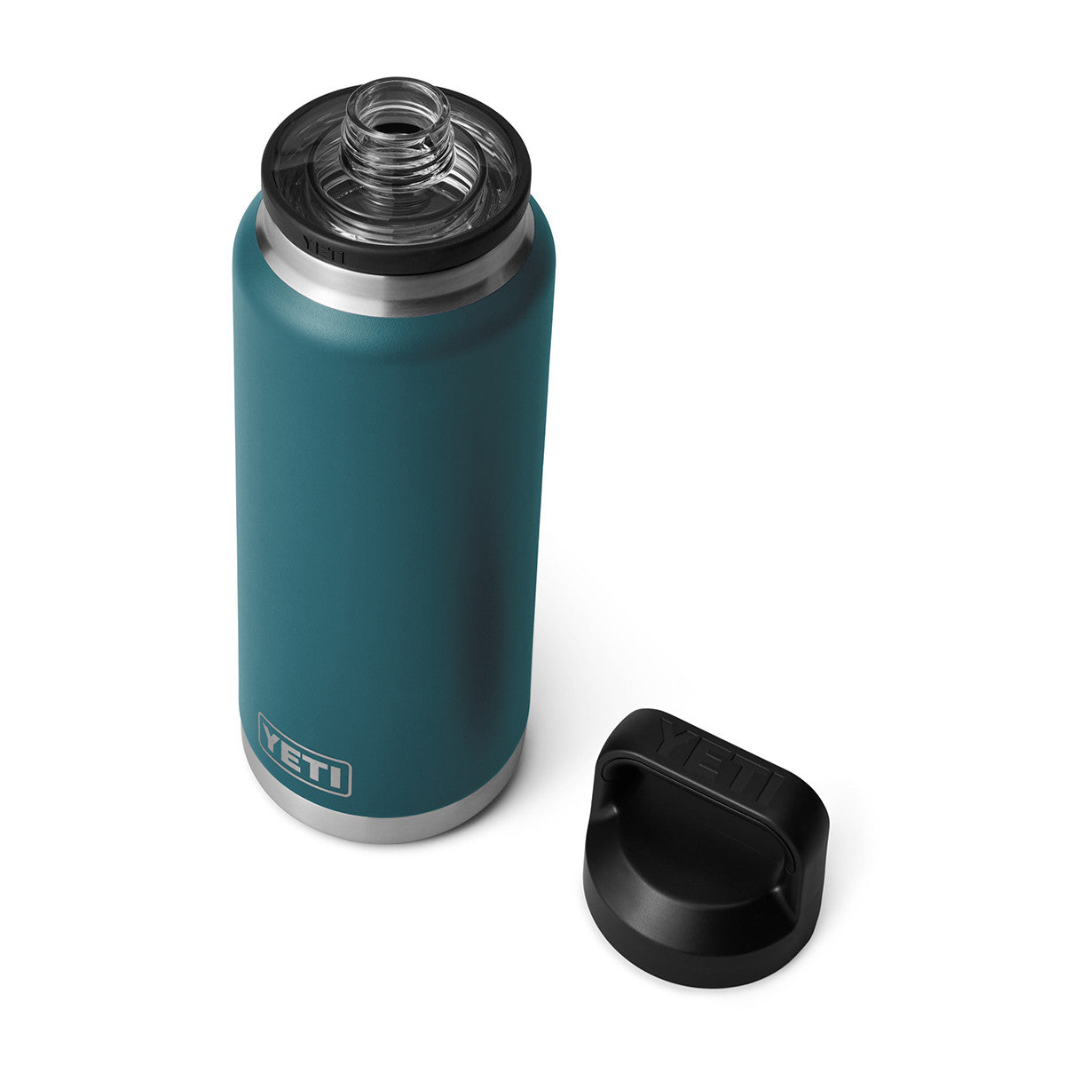 Rambler 36 oz. Water Bottle with Chug Cap Top Image in Agave Teal