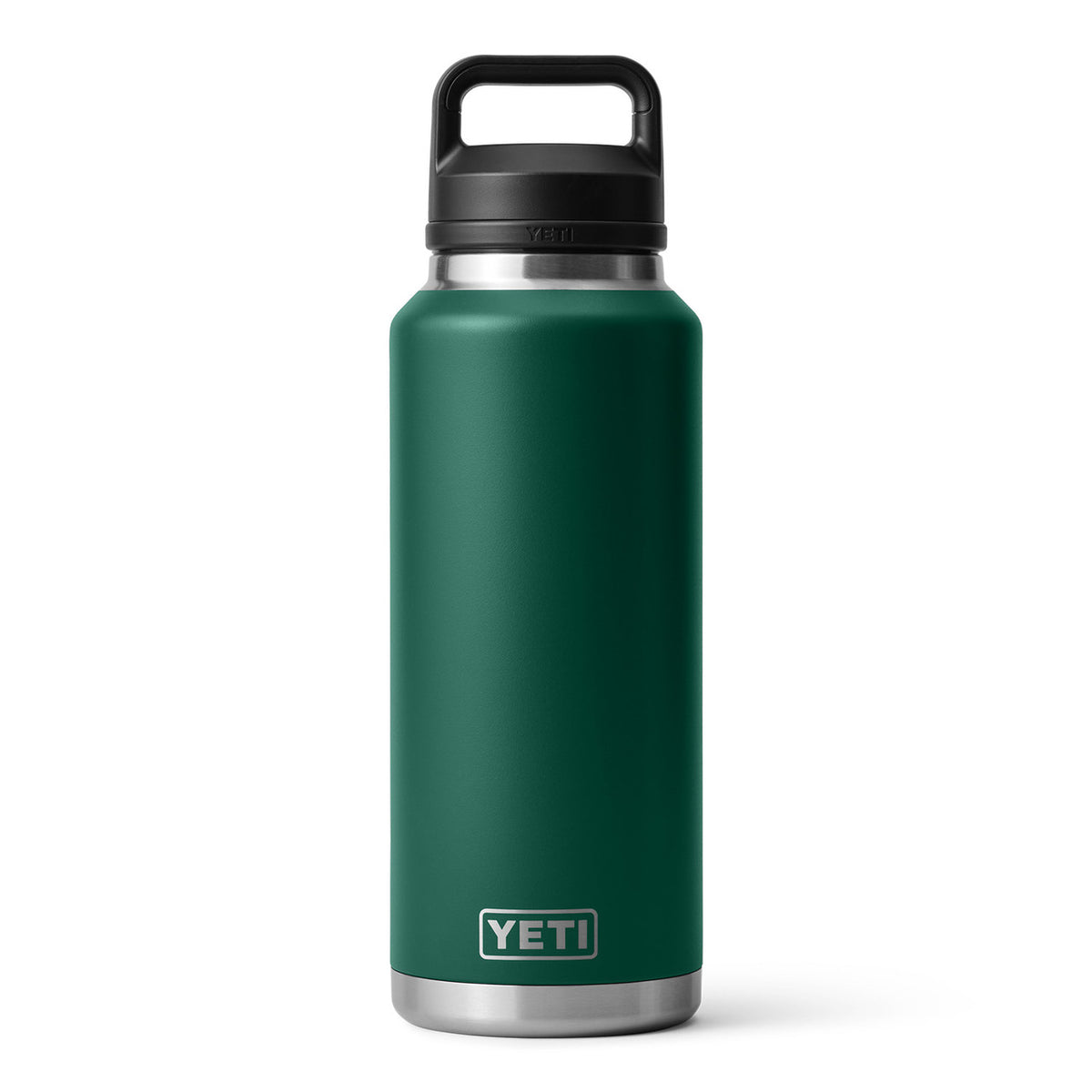 Yeti Rambler 46 oz. Water Bottle With Chug Cap Image in Black Forest Green