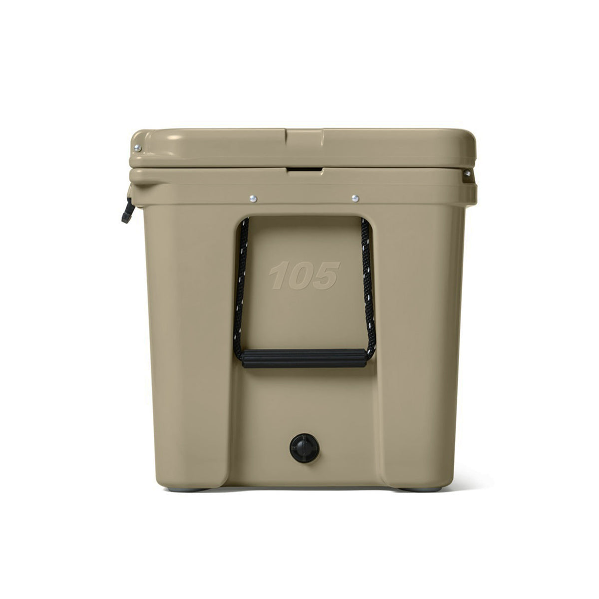 YETI Tundra 105 Hard-Sided Cooler Side Image in Tan
