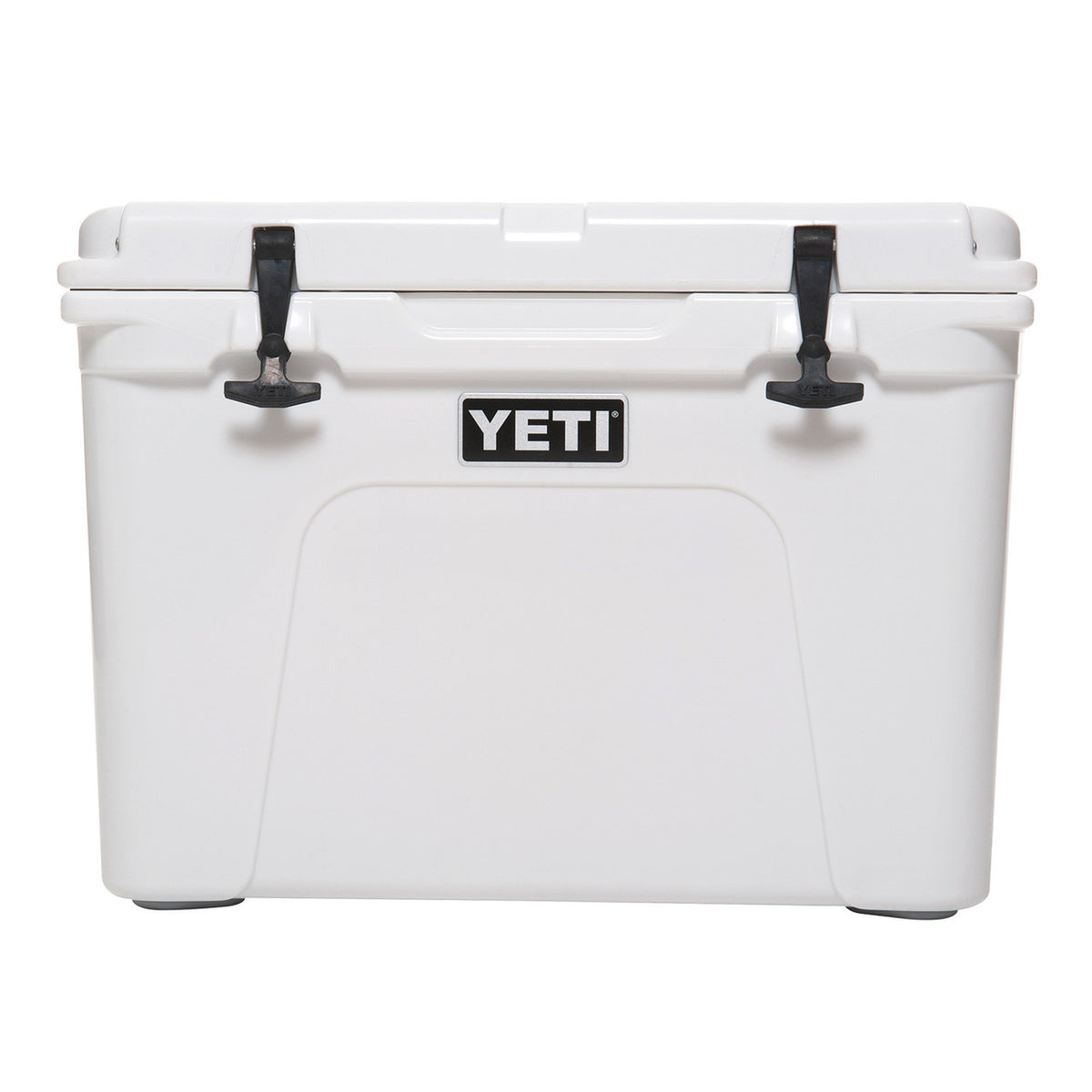 Front Image of the Yeti Tundra 50 Hard-Sided Cooler in White
