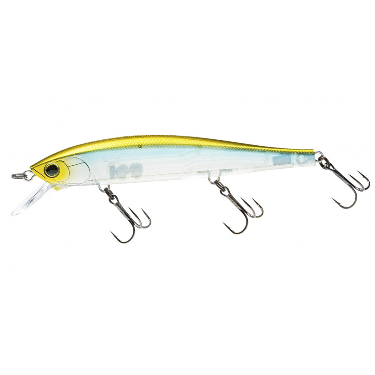 Image of the Yo-Zuri Hardcore Minnow Flat 110 in Ghost Pearl Shad
