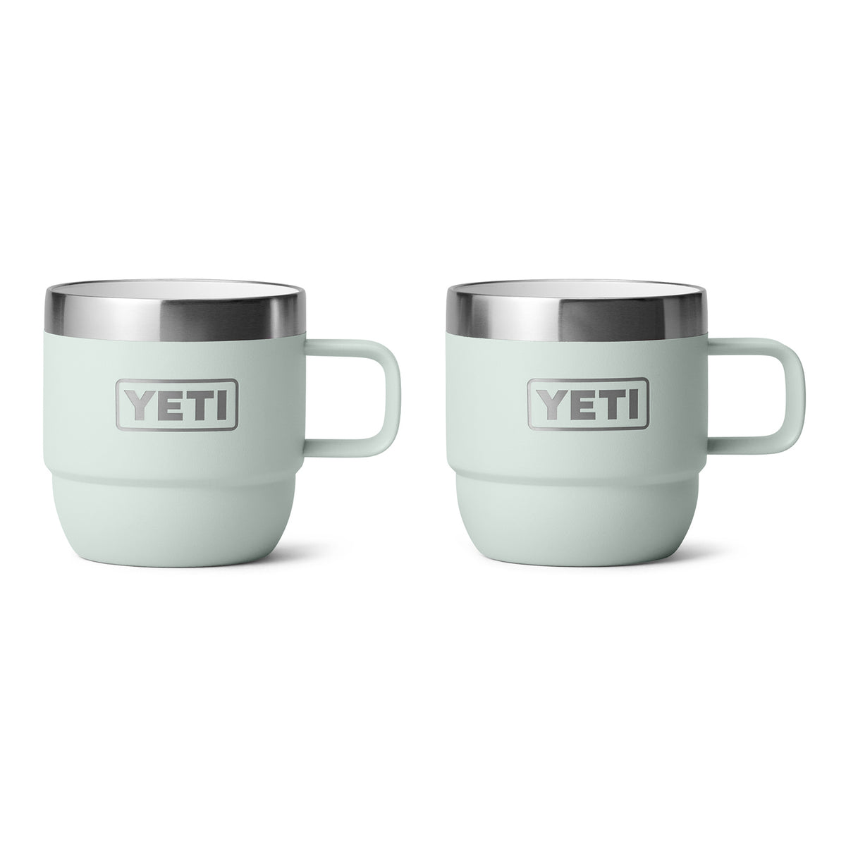 Rambler 6 oz. Stackable Mugs with Durasip Ceramic Lining, 2 Pack