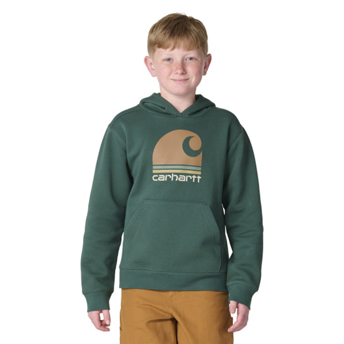 Boys' Long-Sleeve Hooded Graphic Sweatshirt, Youth