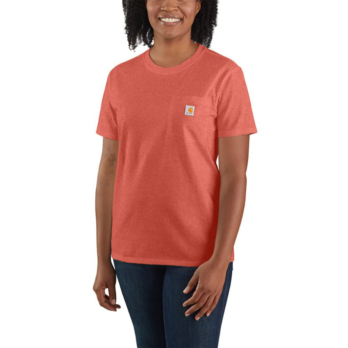 Women's Loose Fit Heavyweight Short Sleeve Pocket T-Shirt