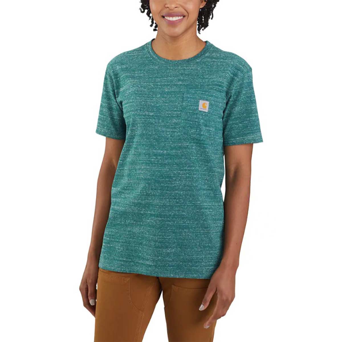 Women's Loose Fit Heavyweight Short Sleeve Pocket T-Shirt