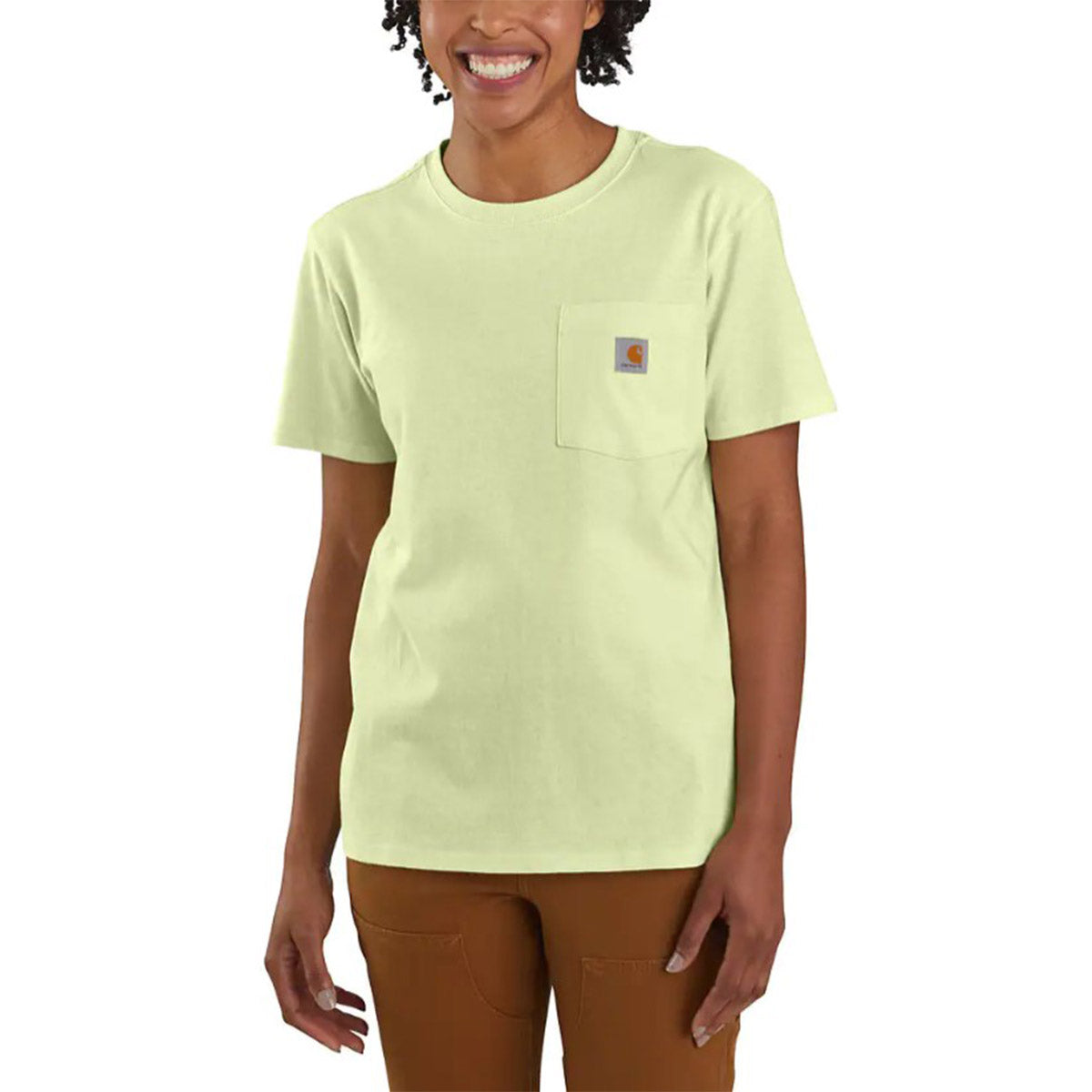 Women's Loose Fit Heavyweight Short Sleeve Pocket T-Shirt