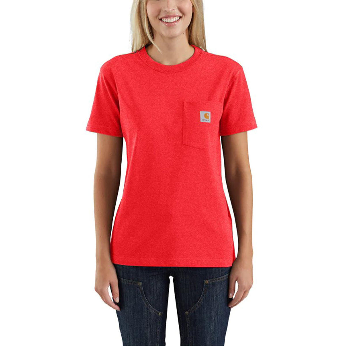 Women's Loose Fit Heavyweight Short Sleeve Pocket T-Shirt