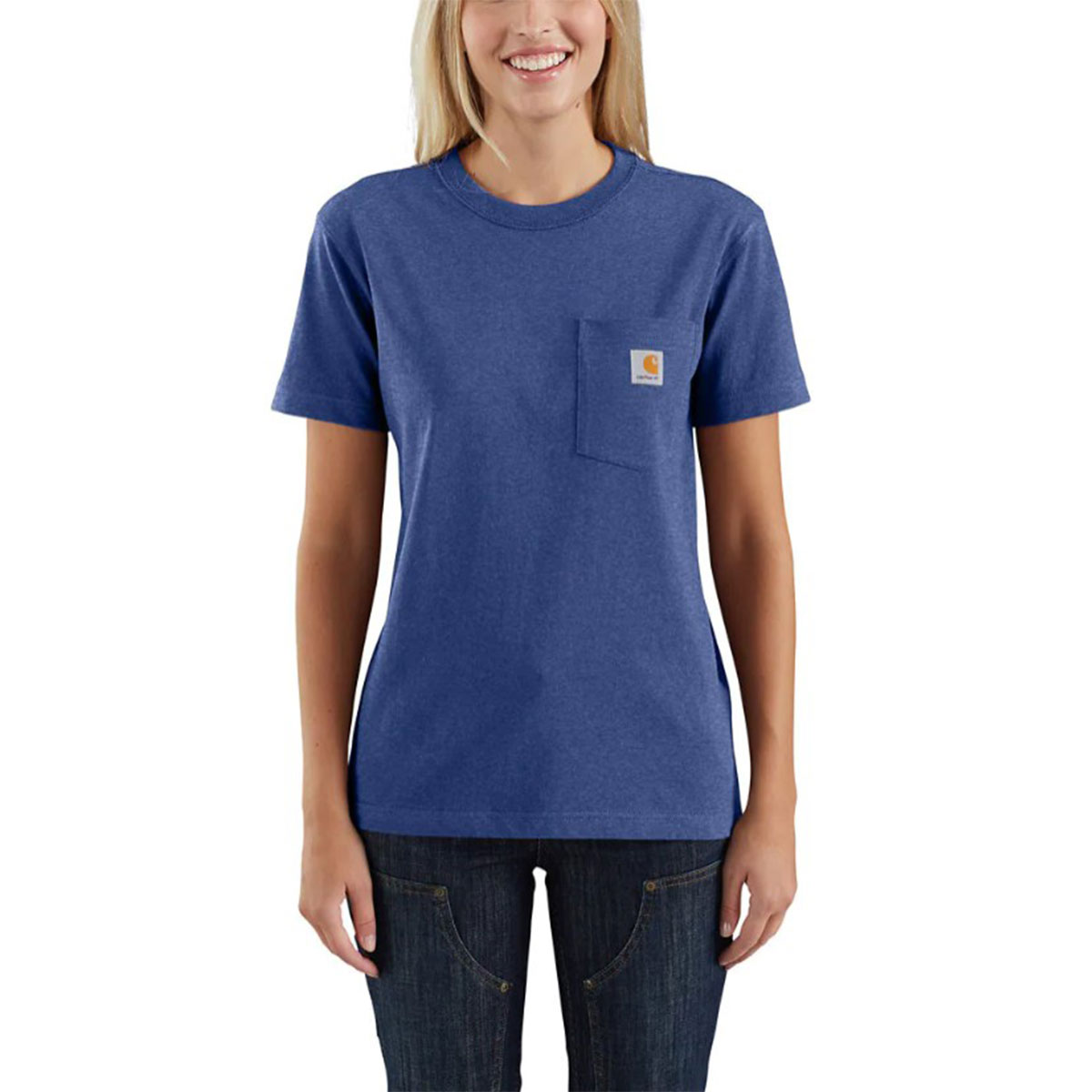 Women's Loose Fit Heavyweight Short Sleeve Pocket T-Shirt