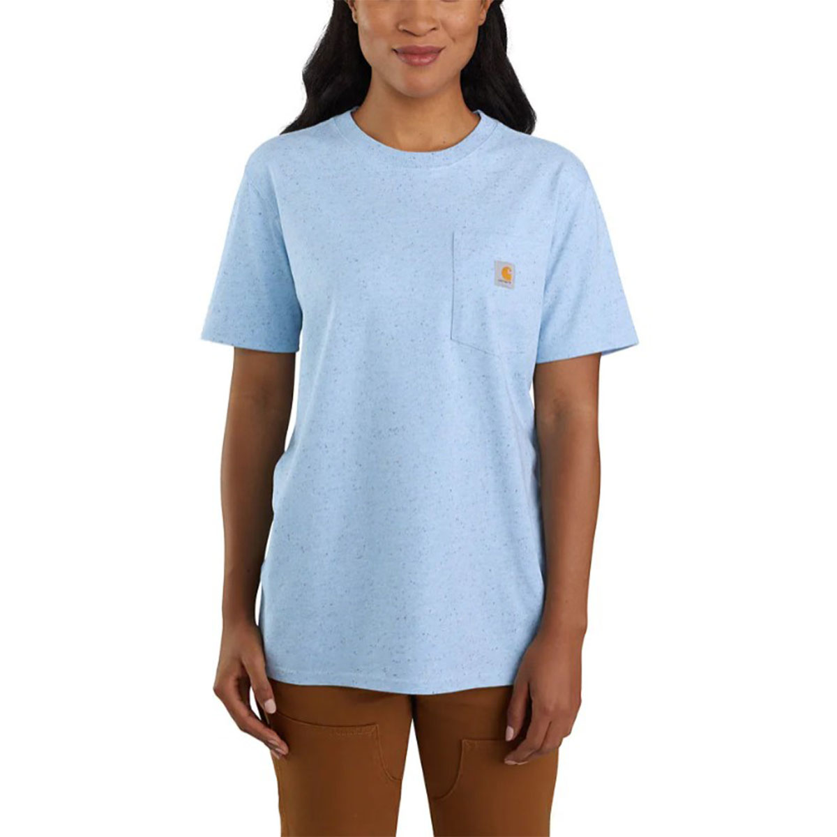 Women's Loose Fit Heavyweight Short Sleeve Pocket T-Shirt
