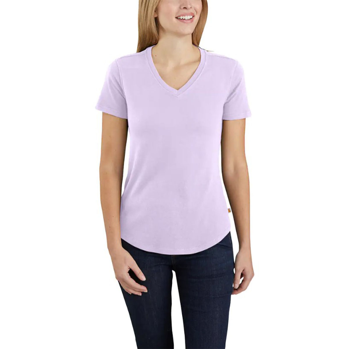 Women's Relaxed Fit Short Sleeve V Neck