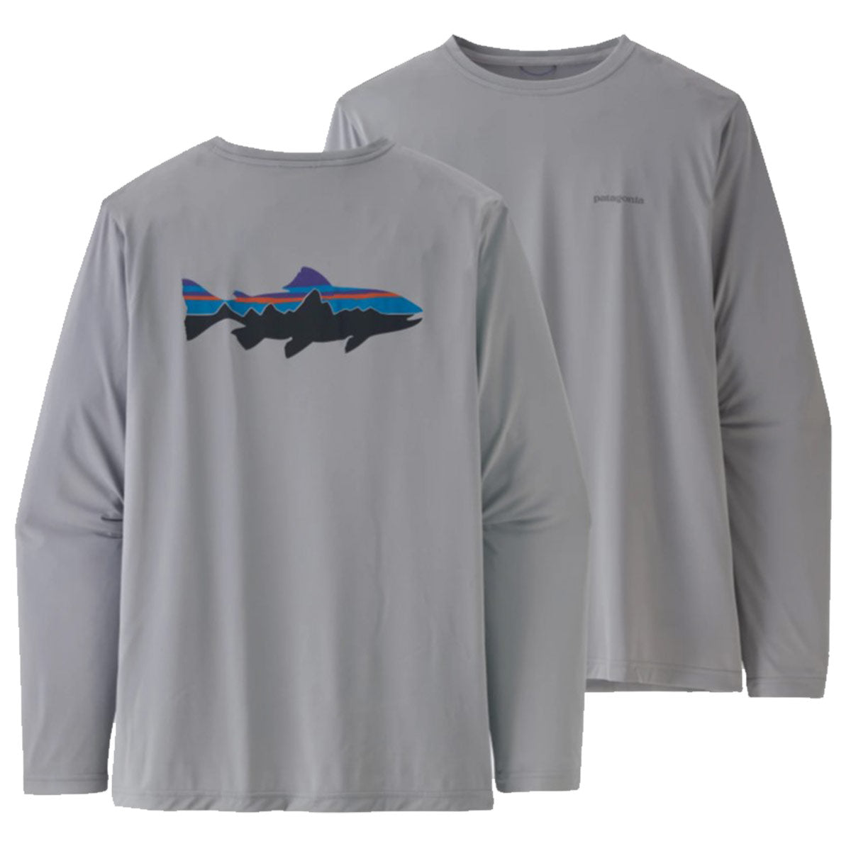 Men's Long-Sleeved Capilene Cool Daily Fish Graphic Shirt