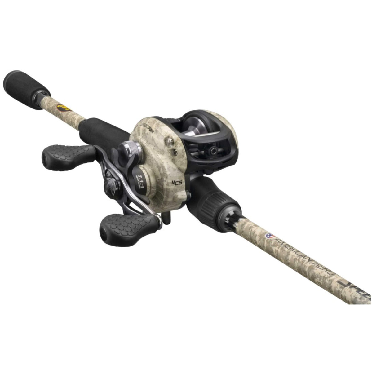 American Hero Camo Baitcast Rod and Reel Combo