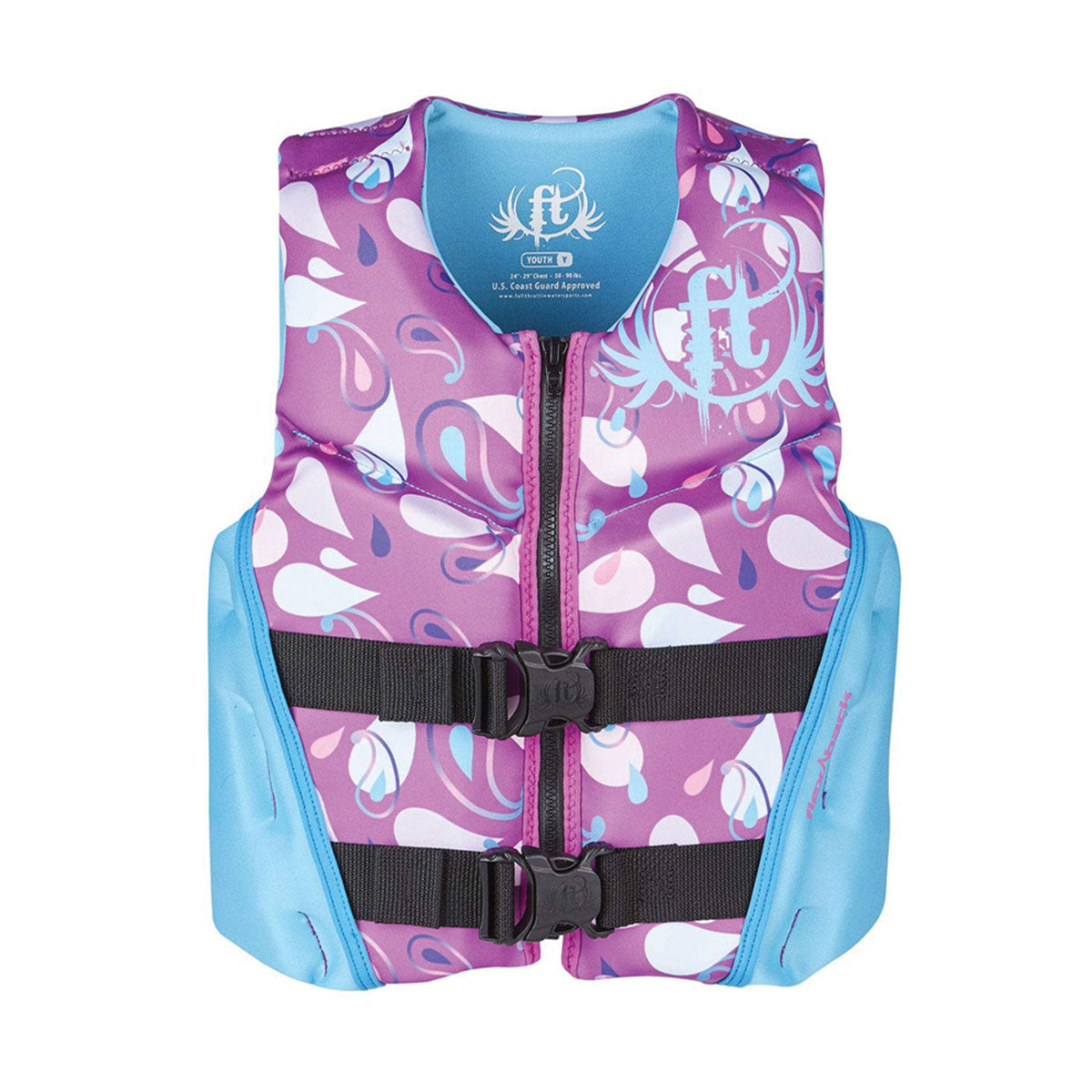 Full Throttle Rapid-Dry Flex-Back Youth Life Jacket