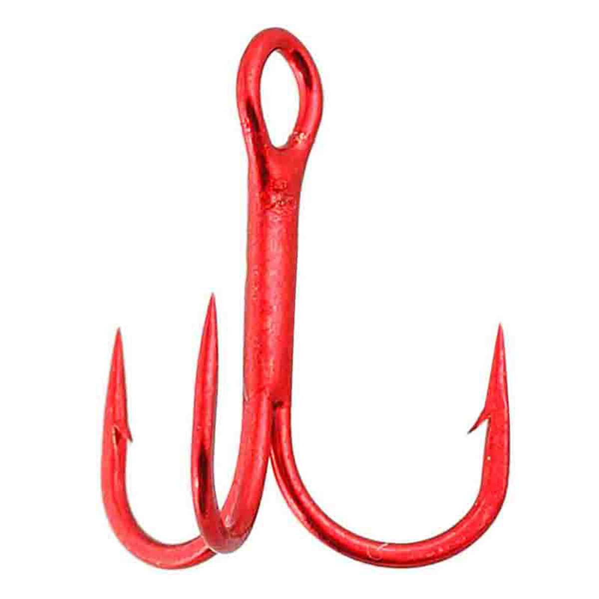 Treble Hook Round Bend - Red