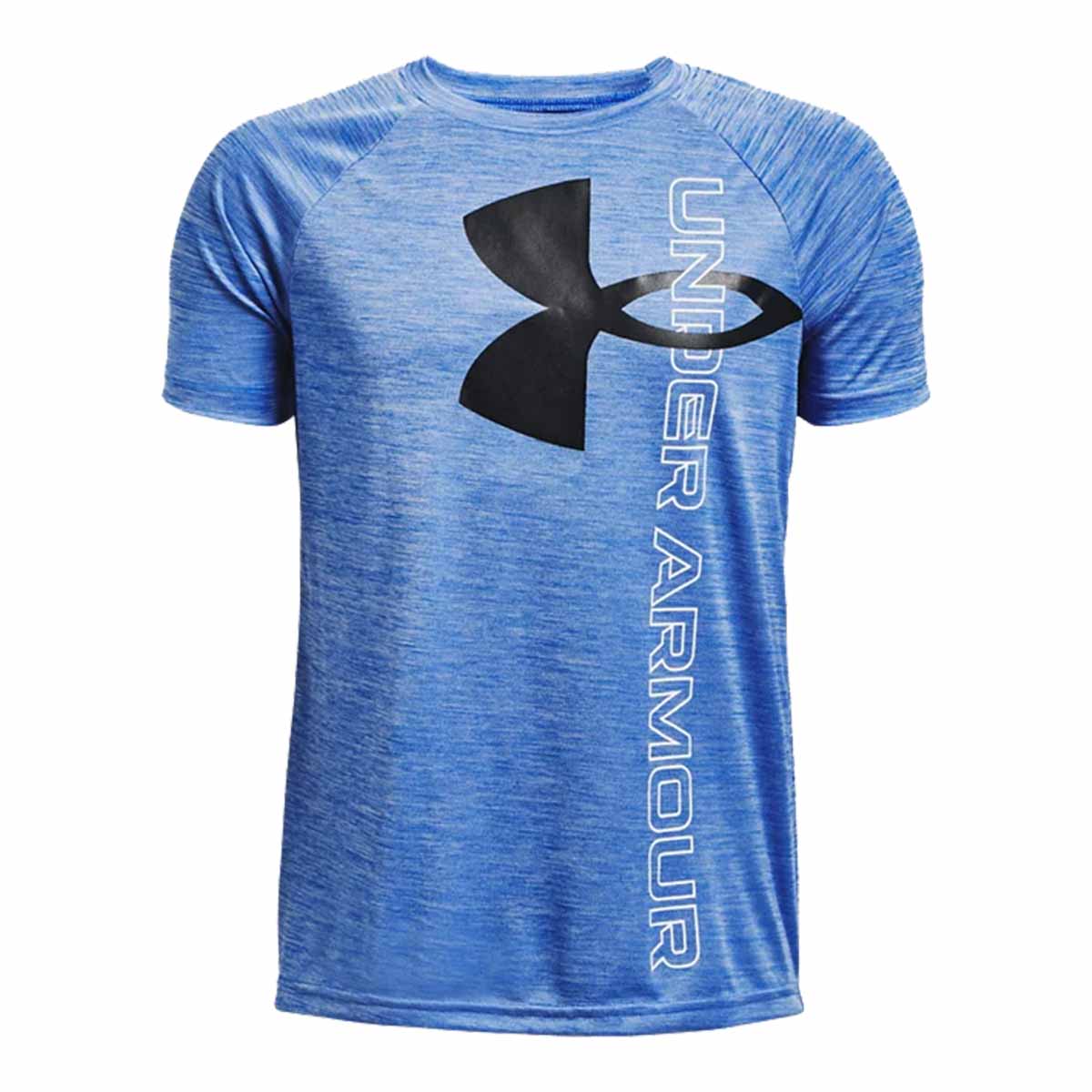 Boy's Tech Split Logo Hybrid Short Sleeve T-Shirt