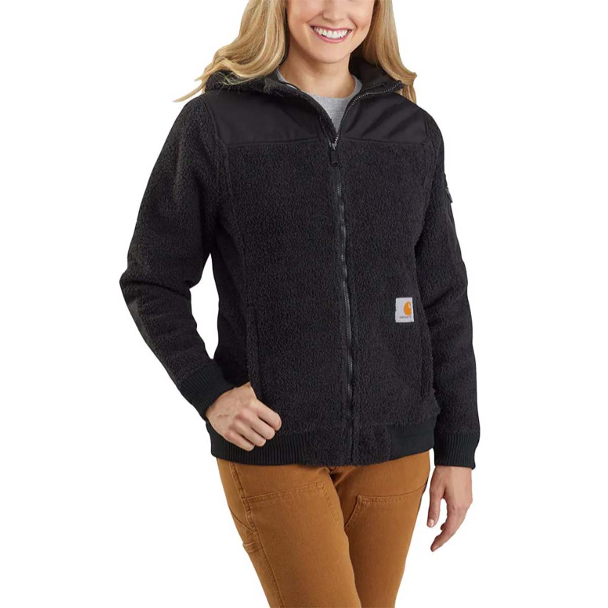 Women's Relaxed Fit Midweight Block Logo Graphic Sweatshirt