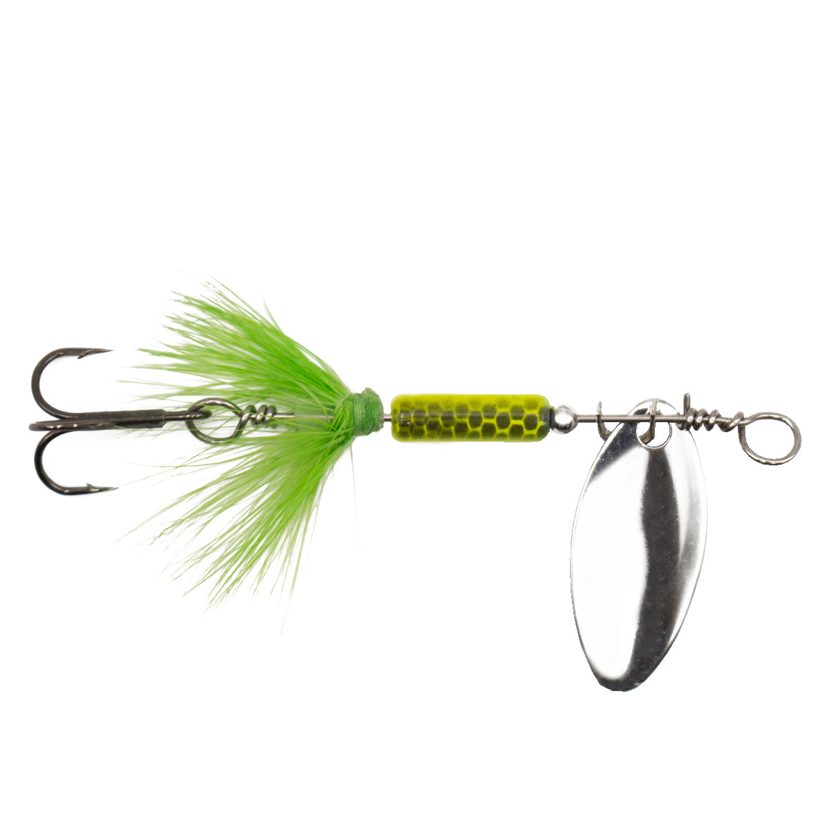Beeline Spinner with Nickel Treble Hook, 2 Pack