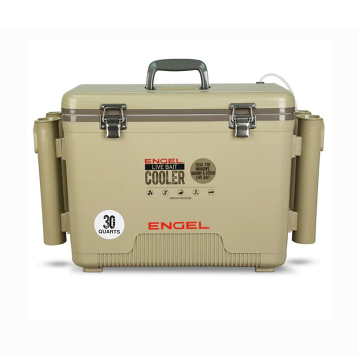 Live Bait Pro Cooler with Rechargeable Aerator
