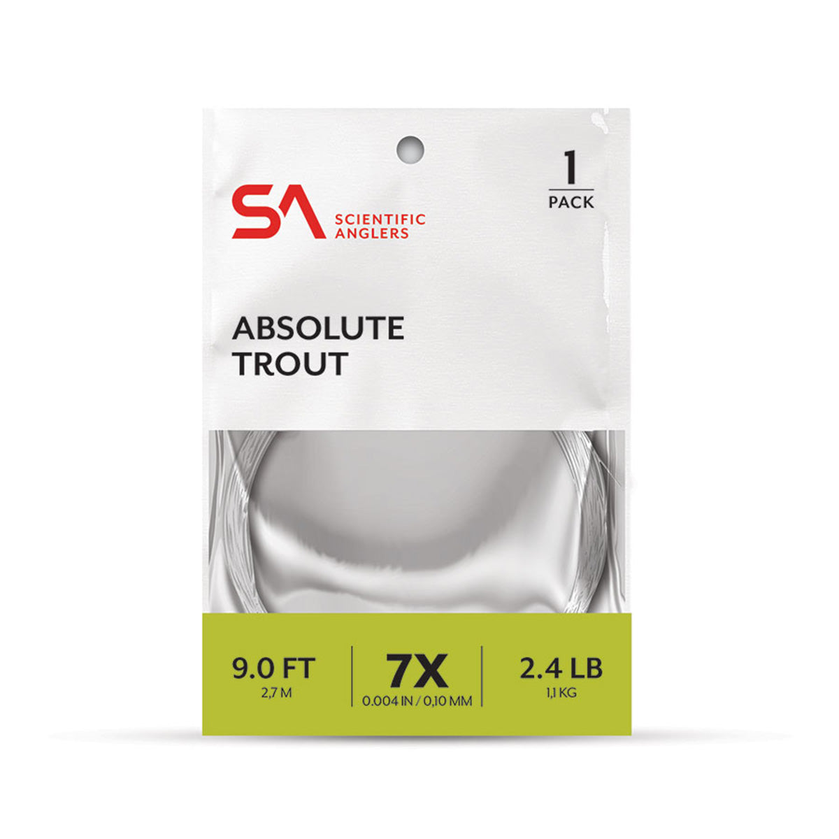 Absolute Trout Leader 9' - Single Pack