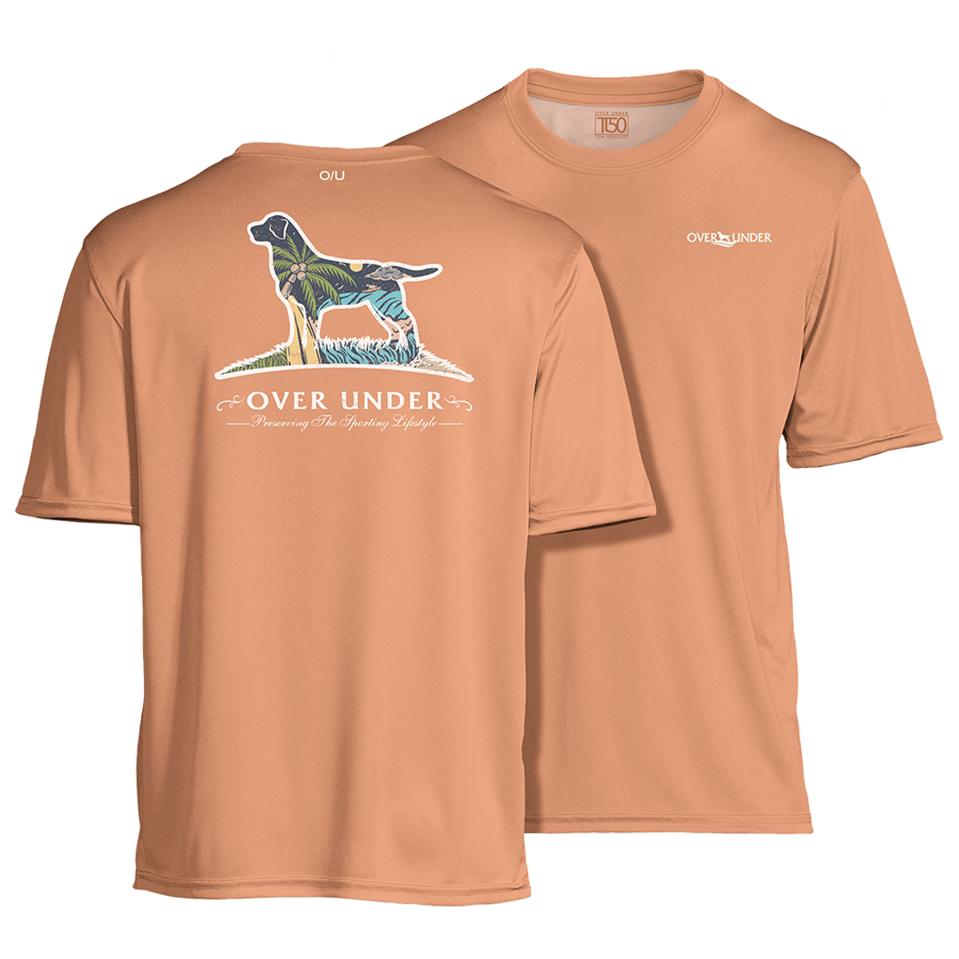 Over Under Tidal Tech Tropic Dog Short Sleeve T-Shirt Image