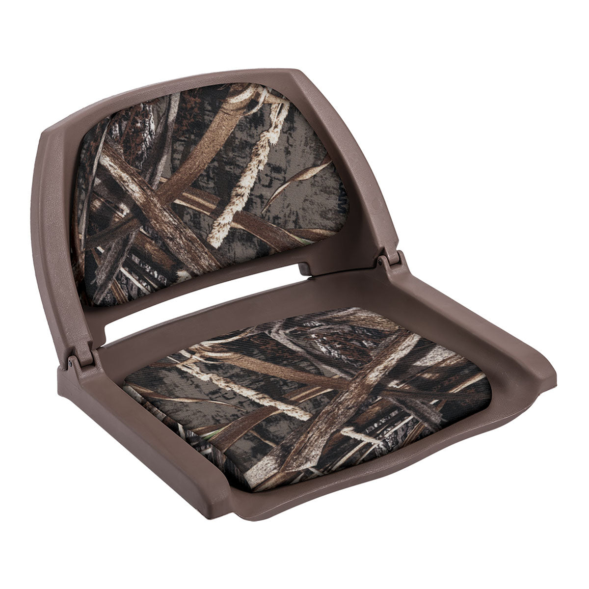 Camo Padded Fold-Down Boat Seat