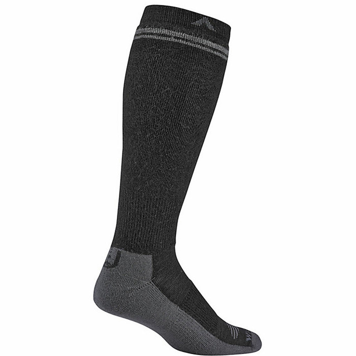 Merino Wilderness Midweight Over the Calf Sock - Black