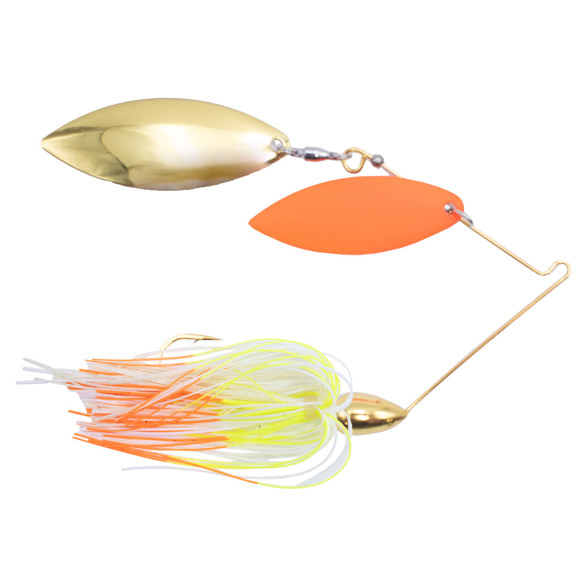 GO-2 Spinnerbait with Painted Blades and Double Willow