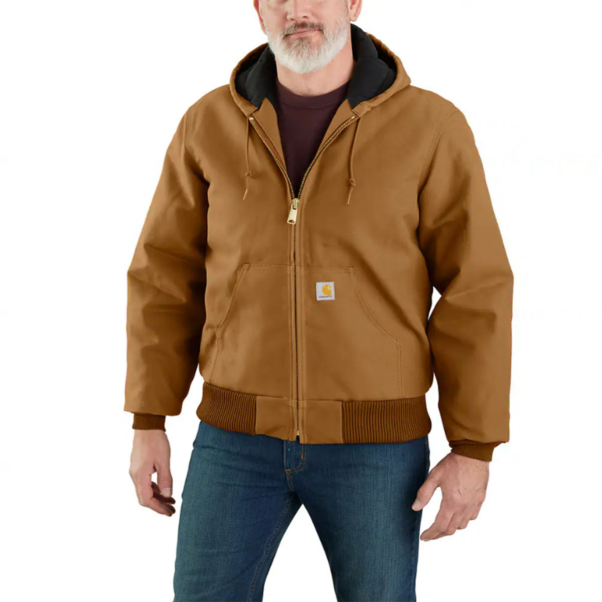 Loose Fit Firm Duck Insulated Lined Active Jacket